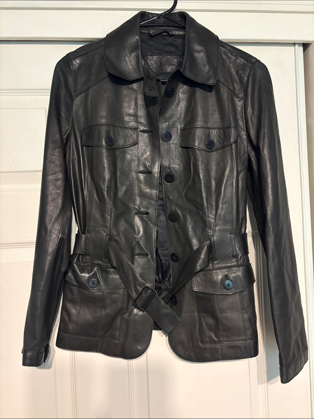 Black lammnappa leather Luisa Cerano size 34 (XS) jacket